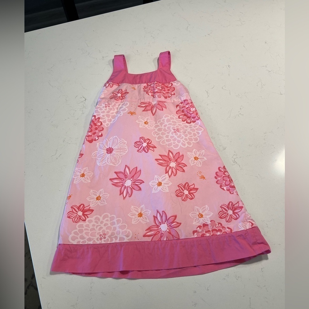 Lilly Pulitzer Pink and Flowers Girls Dress Size 2T